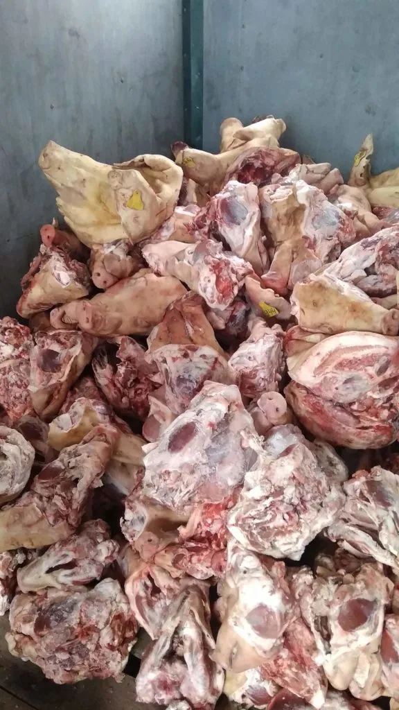 фотография продукта головы свиные зам. 15 р/кг 1 тонна